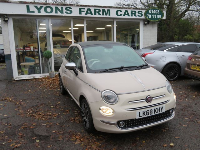 2018 68 Fiat 500c 1.2 Collezione Convertible 2dr Petrol Dualogic Euro 6 (s/s) (69 bhp) Automatic