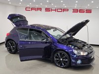 USED 2016 16 VOLKSWAGEN SCIROCCO 2.0 TDI BlueMotion Tech R-Line Hatchback 3dr Diesel DSG Euro 6 (s/s) (184 ps) + NAV + PANORAMIC E/SUNROOF + HEATED LEATHER SPORT SEATS + CRUISE + BLUETOOTH + MULTIMEDIA + F/R PARK AID + PRIVACY + BODY KIT + 19S 19S+PAN ROOF+F/R PARK+HEATED LEATHERS+NAV+CRUISE+BT