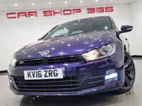 USED 2016 16 VOLKSWAGEN SCIROCCO 2.0 TDI BlueMotion Tech R-Line Hatchback 3dr Diesel DSG Euro 6 (s/s) (184 ps) + NAV + PANORAMIC E/SUNROOF + HEATED LEATHER SPORT SEATS + CRUISE + BLUETOOTH + MULTIMEDIA + F/R PARK AID + PRIVACY + BODY KIT + 19S 19S+PAN ROOF+F/R PARK+HEATED LEATHERS+NAV+CRUISE+BT