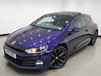 USED 2016 16 VOLKSWAGEN SCIROCCO 2.0 TDI BlueMotion Tech R-Line Hatchback 3dr Diesel DSG Euro 6 (s/s) (184 ps) + NAV + PANORAMIC E/SUNROOF + HEATED LEATHER SPORT SEATS + CRUISE + BLUETOOTH + MULTIMEDIA + F/R PARK AID + PRIVACY + BODY KIT + 19S 19S+PAN ROOF+F/R PARK+HEATED LEATHERS+NAV+CRUISE+BT