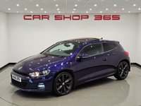 USED 2016 16 VOLKSWAGEN SCIROCCO 2.0 TDI BlueMotion Tech R-Line Hatchback 3dr Diesel DSG Euro 6 (s/s) (184 ps) + NAV + PANORAMIC E/SUNROOF + HEATED LEATHER SPORT SEATS + CRUISE + BLUETOOTH + MULTIMEDIA + F/R PARK AID + PRIVACY + BODY KIT + 19S 19S+PAN ROOF+F/R PARK+HEATED LEATHERS+NAV+CRUISE+BT