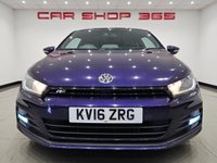 USED 2016 16 VOLKSWAGEN SCIROCCO 2.0 TDI BlueMotion Tech R-Line Hatchback 3dr Diesel DSG Euro 6 (s/s) (184 ps) + NAV + PANORAMIC E/SUNROOF + HEATED LEATHER SPORT SEATS + CRUISE + BLUETOOTH + MULTIMEDIA + F/R PARK AID + PRIVACY + BODY KIT + 19S 19S+PAN ROOF+F/R PARK+HEATED LEATHERS+NAV+CRUISE+BT