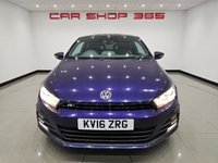 USED 2016 16 VOLKSWAGEN SCIROCCO 2.0 TDI BlueMotion Tech R-Line Hatchback 3dr Diesel DSG Euro 6 (s/s) (184 ps) + NAV + PANORAMIC E/SUNROOF + HEATED LEATHER SPORT SEATS + CRUISE + BLUETOOTH + MULTIMEDIA + F/R PARK AID + PRIVACY + BODY KIT + 19S 19S+PAN ROOF+F/R PARK+HEATED LEATHERS+NAV+CRUISE+BT