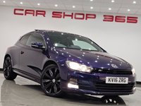 USED 2016 16 VOLKSWAGEN SCIROCCO 2.0 TDI BlueMotion Tech R-Line Hatchback 3dr Diesel DSG Euro 6 (s/s) (184 ps) + NAV + PANORAMIC E/SUNROOF + HEATED LEATHER SPORT SEATS + CRUISE + BLUETOOTH + MULTIMEDIA + F/R PARK AID + PRIVACY + BODY KIT + 19S 19S+PAN ROOF+F/R PARK+HEATED LEATHERS+NAV+CRUISE+BT