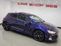 USED 2016 16 VOLKSWAGEN SCIROCCO 2.0 TDI BlueMotion Tech R-Line Hatchback 3dr Diesel DSG Euro 6 (s/s) (184 ps) + NAV + PANORAMIC E/SUNROOF + HEATED LEATHER SPORT SEATS + CRUISE + BLUETOOTH + MULTIMEDIA + F/R PARK AID + PRIVACY + BODY KIT + 19S 19S+PAN ROOF+F/R PARK+HEATED LEATHERS+NAV+CRUISE+BT