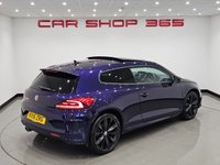 USED 2016 16 VOLKSWAGEN SCIROCCO 2.0 TDI BlueMotion Tech R-Line Hatchback 3dr Diesel DSG Euro 6 (s/s) (184 ps) + NAV + PANORAMIC E/SUNROOF + HEATED LEATHER SPORT SEATS + CRUISE + BLUETOOTH + MULTIMEDIA + F/R PARK AID + PRIVACY + BODY KIT + 19S 19S+PAN ROOF+F/R PARK+HEATED LEATHERS+NAV+CRUISE+BT