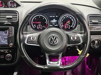 USED 2016 16 VOLKSWAGEN SCIROCCO 2.0 TDI BlueMotion Tech R-Line Hatchback 3dr Diesel DSG Euro 6 (s/s) (184 ps) + NAV + PANORAMIC E/SUNROOF + HEATED LEATHER SPORT SEATS + CRUISE + BLUETOOTH + MULTIMEDIA + F/R PARK AID + PRIVACY + BODY KIT + 19S 19S+PAN ROOF+F/R PARK+HEATED LEATHERS+NAV+CRUISE+BT
