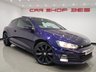 USED 2016 16 VOLKSWAGEN SCIROCCO 2.0 TDI BlueMotion Tech R-Line Hatchback 3dr Diesel DSG Euro 6 (s/s) (184 ps) + NAV + PANORAMIC E/SUNROOF + HEATED LEATHER SPORT SEATS + CRUISE + BLUETOOTH + MULTIMEDIA + F/R PARK AID + PRIVACY + BODY KIT + 19S 19S+PAN ROOF+F/R PARK+HEATED LEATHERS+NAV+CRUISE+BT