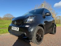 USED 2016 66 SMART FORTWO 0.9T Edition Black Coupe 2dr Petrol Twinamic Euro 6 (s/s) (90 ps) BLUETOOTH-PARK SENSOR-CRUISE-&pound;0 TAX