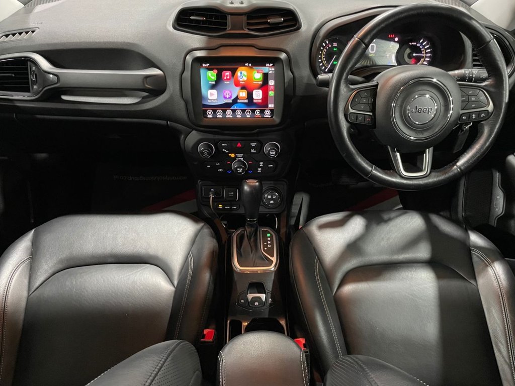USED 2020 70 JEEP RENEGADE 1.3 GSE T4 11.4kWh Limited SUV 5dr Petrol Plug-in Hybrid Auto 4xe Euro 6 (s/s) (190 ps) APPLE CARPLAY+NAV+F/LEATHER+XENON