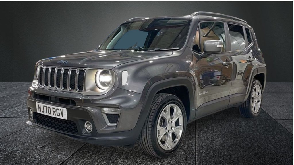 USED 2020 70 JEEP RENEGADE 1.3 GSE T4 11.4kWh Limited SUV 5dr Petrol Plug-in Hybrid Auto 4xe Euro 6 (s/s) (190 ps) APPLE CARPLAY+NAV+F/LEATHER+XENON