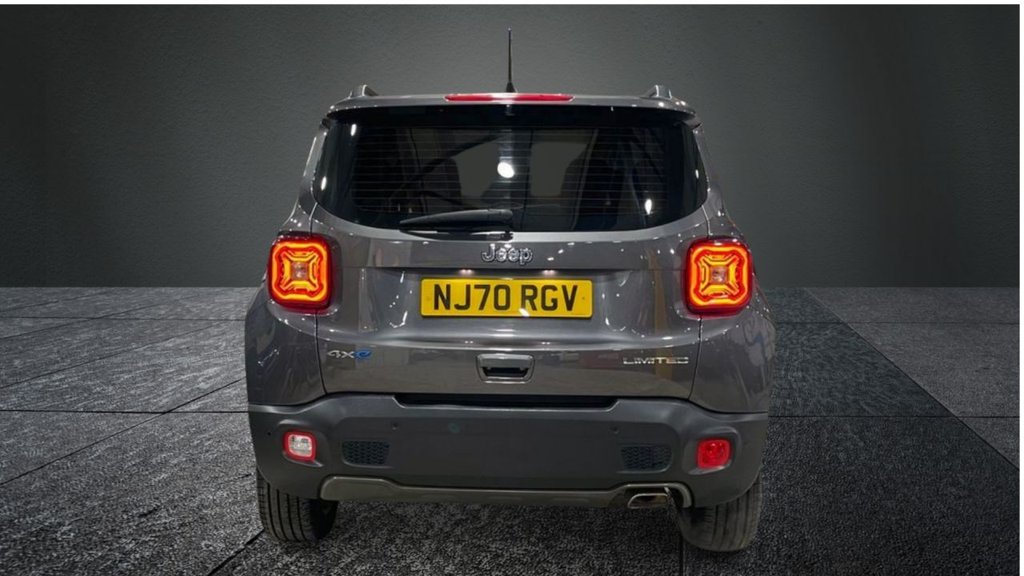 USED 2020 70 JEEP RENEGADE 1.3 GSE T4 11.4kWh Limited SUV 5dr Petrol Plug-in Hybrid Auto 4xe Euro 6 (s/s) (190 ps) APPLE CARPLAY+NAV+F/LEATHER+XENON