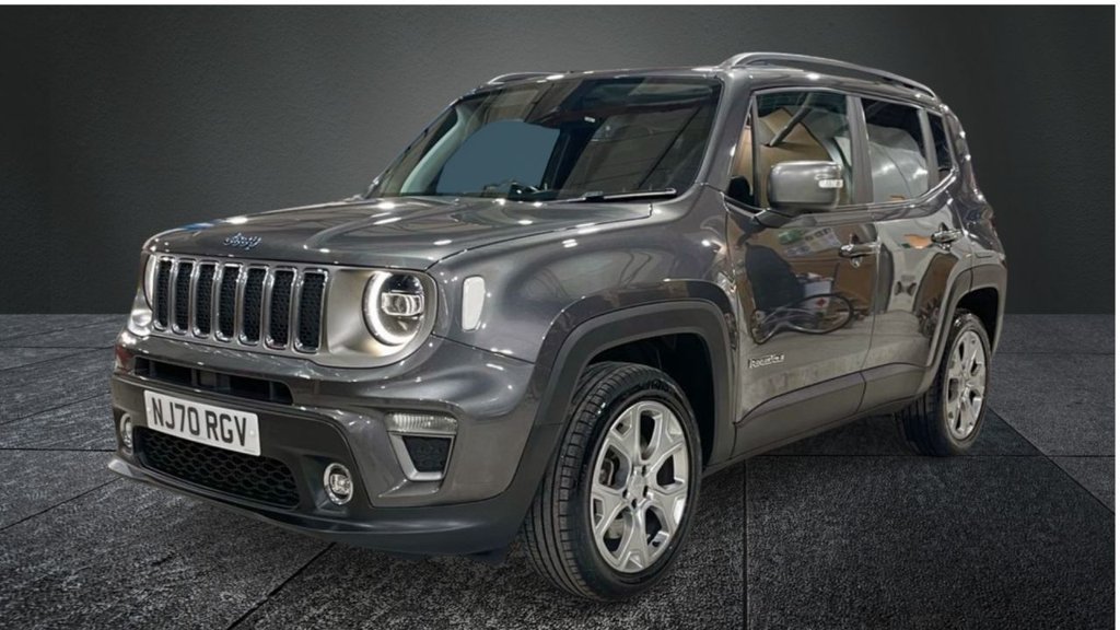 USED 2020 70 JEEP RENEGADE 1.3 GSE T4 11.4kWh Limited SUV 5dr Petrol Plug-in Hybrid Auto 4xe Euro 6 (s/s) (190 ps) APPLE CARPLAY+NAV+F/LEATHER+XENON