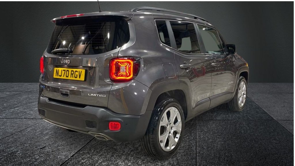 USED 2020 70 JEEP RENEGADE 1.3 GSE T4 11.4kWh Limited SUV 5dr Petrol Plug-in Hybrid Auto 4xe Euro 6 (s/s) (190 ps) APPLE CARPLAY+NAV+F/LEATHER+XENON