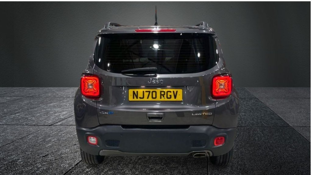 USED 2020 70 JEEP RENEGADE 1.3 GSE T4 11.4kWh Limited SUV 5dr Petrol Plug-in Hybrid Auto 4xe Euro 6 (s/s) (190 ps) APPLE CARPLAY+NAV+F/LEATHER+XENON