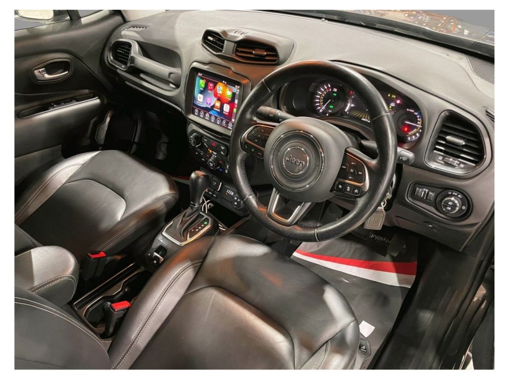 USED 2020 70 JEEP RENEGADE 1.3 GSE T4 11.4kWh Limited SUV 5dr Petrol Plug-in Hybrid Auto 4xe Euro 6 (s/s) (190 ps) APPLE CARPLAY+NAV+F/LEATHER+XENON