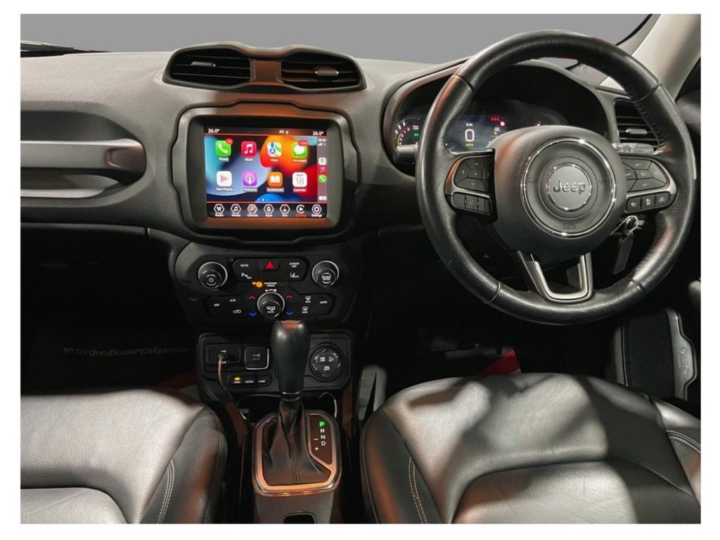 USED 2020 70 JEEP RENEGADE 1.3 GSE T4 11.4kWh Limited SUV 5dr Petrol Plug-in Hybrid Auto 4xe Euro 6 (s/s) (190 ps) APPLE CARPLAY+NAV+F/LEATHER+XENON