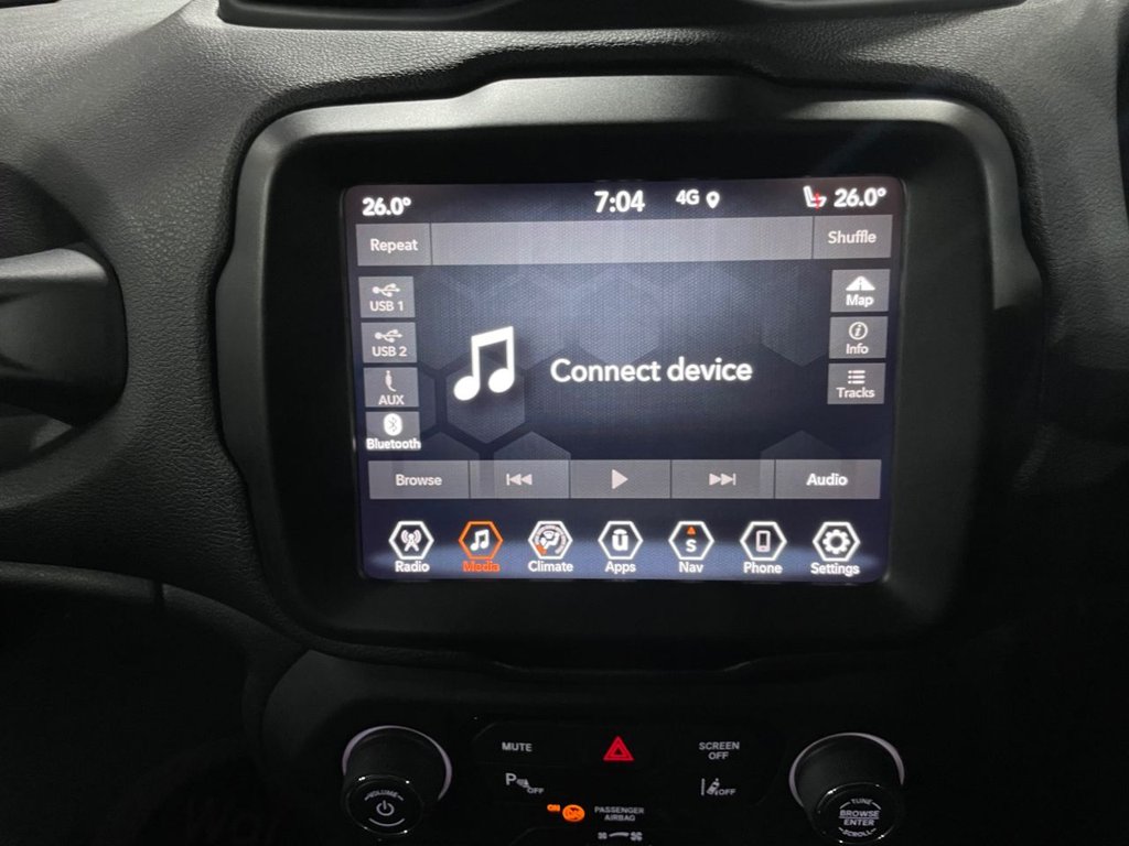USED 2020 70 JEEP RENEGADE 1.3 GSE T4 11.4kWh Limited SUV 5dr Petrol Plug-in Hybrid Auto 4xe Euro 6 (s/s) (190 ps) APPLE CARPLAY+NAV+F/LEATHER+XENON