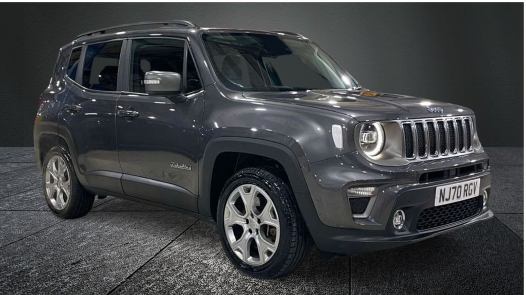 USED 2020 70 JEEP RENEGADE 1.3 GSE T4 11.4kWh Limited SUV 5dr Petrol Plug-in Hybrid Auto 4xe Euro 6 (s/s) (190 ps) APPLE CARPLAY+NAV+F/LEATHER+XENON