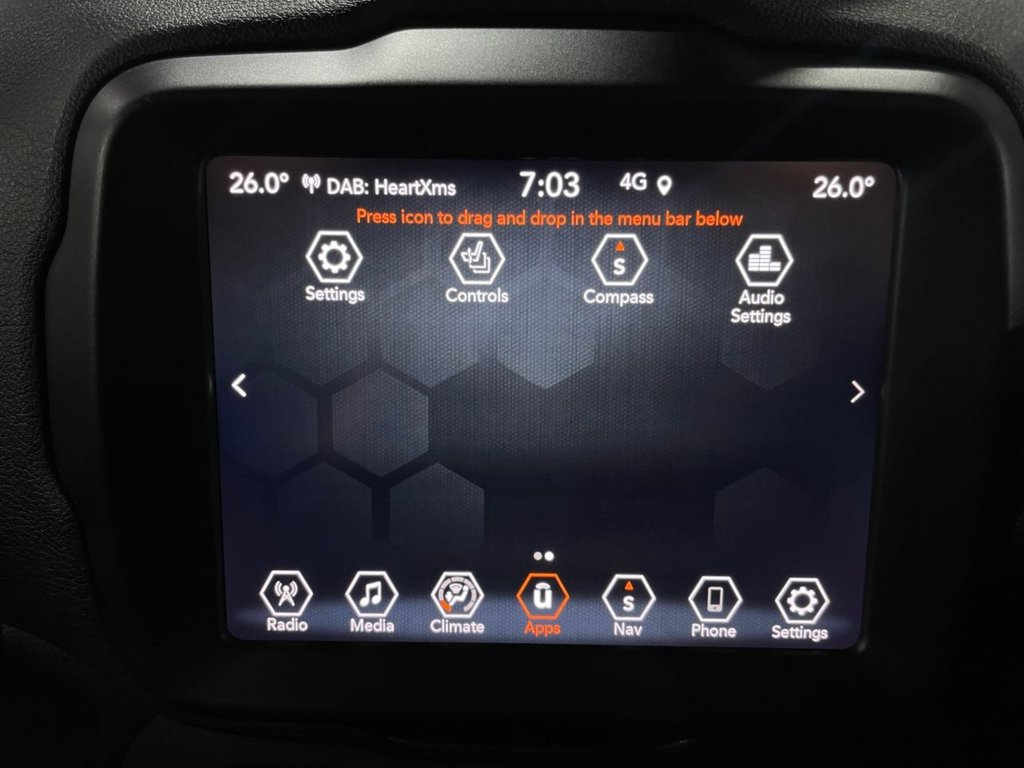 USED 2020 70 JEEP RENEGADE 1.3 GSE T4 11.4kWh Limited SUV 5dr Petrol Plug-in Hybrid Auto 4xe Euro 6 (s/s) (190 ps) APPLE CARPLAY+NAV+F/LEATHER+XENON