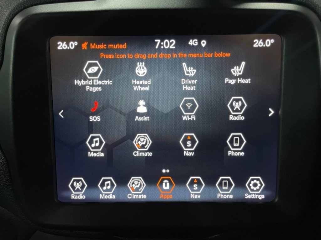 USED 2020 70 JEEP RENEGADE 1.3 GSE T4 11.4kWh Limited SUV 5dr Petrol Plug-in Hybrid Auto 4xe Euro 6 (s/s) (190 ps) APPLE CARPLAY+NAV+F/LEATHER+XENON