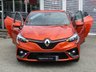 USED 2020 70 RENAULT CLIO 1.0 TCe RS Line Hatchback 5dr Petrol Manual Euro 6 (s/s) (100 ps) Finished in VALENCIA ORANGE with contrasting BLACK LEATHER SPORTS TRIM. This is a very popular colour in this smart, sporty looking small car. This small family car is great to drive with hidden rear door handles designed to trick you into thinking it's a sporty 3 door. Features include Sat Nav, DAB, B/Tooth, Alloys, BOSE SPEAKERS, Rear View Camera, Full Sports Leather, and much more. Hendy Renault Dealer serviced at 3594 miles, 8251 miles, 14099 miles and on arrival at 18721 miles.