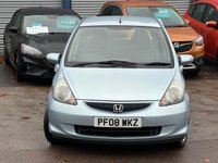 USED 2008 08 HONDA JAZZ 1.4 i-DSI SE Hatchback 5dr Petrol Manual (137 g/km, 82 bhp) &pound;200 TO SECURE! 2 KEYS
