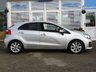 USED 2015 15 KIA RIO 1.4 EcoDynamics 2 Hatchback 5dr Petrol Manual Euro 6 (s/s) (107 bhp) Finished in BRIGHT SILVER MET with Grey Cloth Trim. This Kia Rio has a lot going for it. It has great looks, Comfortable and Economical to drive. Ideal for the small family or 1st time driver.  Features include, Air Con, DAB Radio, B/Tooth, Alloys, Tinted Windows, Rear park sensors and much more. Serviced at 5056 miles, 8990 miles, 12682 miles, 16034 miles, 24478 miles and at 33866 miles on 30/5/2024.