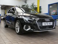 USED 2021 70 AUDI A3 1.4 TFSIe 40 Sport Sportback 5dr Petrol Plug-in Hybrid S Tronic Euro 6 (s/s) 13kWh (204 ps) SAT NAV ANDROID APPLE CARPLAY LEATHER CRUISE 1 OWNER EXCELLENT SERVICE HISTORY WARRANTY