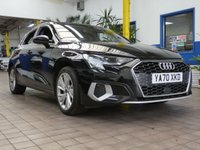 USED 2021 70 AUDI A3 1.4 TFSIe 40 Sport Sportback 5dr Petrol Plug-in Hybrid S Tronic Euro 6 (s/s) 13kWh (204 ps) SAT NAV ANDROID APPLE CARPLAY LEATHER CRUISE 1 OWNER EXCELLENT SERVICE HISTORY WARRANTY