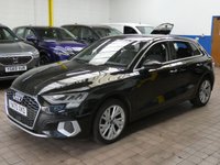 USED 2021 70 AUDI A3 1.4 TFSIe 40 Sport Sportback 5dr Petrol Plug-in Hybrid S Tronic Euro 6 (s/s) 13kWh (204 ps) SAT NAV ANDROID APPLE CARPLAY LEATHER CRUISE 1 OWNER EXCELLENT SERVICE HISTORY WARRANTY