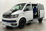 USED 2018 68 VOLKSWAGEN TRANSPORTER 2.0 TDI T28 BlueMotion Tech Highline 6 Seater Window Van 5dr Diesel Manual FWD SWB Euro 6 (s/s) (150 ps) 6 Seater, 6 Speed, 150 BHP, Airconditioning , Full Leather