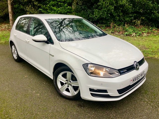 2015 65 Volkswagen Golf 1.0 TSI Match BlueMotion Hatchback 5dr Petrol Manual Euro 6 (s/s) (115 bhp) 1 LADY OWNER FROM NEW /// ZERO ROAD TAX // EXCELLENT SERVICE HISTORY FULLY DOCUMENTED WITH CAMBELT RENEWED @103,000 MILES//// PART EXCHANGE TO CLEAR//MOT//SERVICE//FRONT BRAKE PADS JUST CARRIED OUT /// GREAT VALUE MARK 7 GOLF //