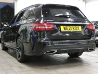 USED 2021 21 MERCEDES-BENZ C-CLASS 2.0 C300e 13.5kWh AMG Line Night Edition (Premium Plus) Estate 5dr Petrol Plug-in Hybrid G-Tronic+ Euro 6 (s/s) (320 ps) TOP OF THE RANGE PANORAMIC ROOF COMAND SAT NAV LEATHER HEATED SEATS ELECTRIC MEMORY SEATS 360 CAMER ACRUISE PARKING SENSORS 1 OWNER MERC SERVICE HISTORY WARRANY