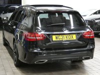 USED 2021 21 MERCEDES-BENZ C-CLASS 2.0 C300e 13.5kWh AMG Line Night Edition (Premium Plus) Estate 5dr Petrol Plug-in Hybrid G-Tronic+ Euro 6 (s/s) (320 ps) TOP OF THE RANGE PANORAMIC ROOF COMAND SAT NAV LEATHER HEATED SEATS ELECTRIC MEMORY SEATS 360 CAMER ACRUISE PARKING SENSORS 1 OWNER MERC SERVICE HISTORY WARRANY