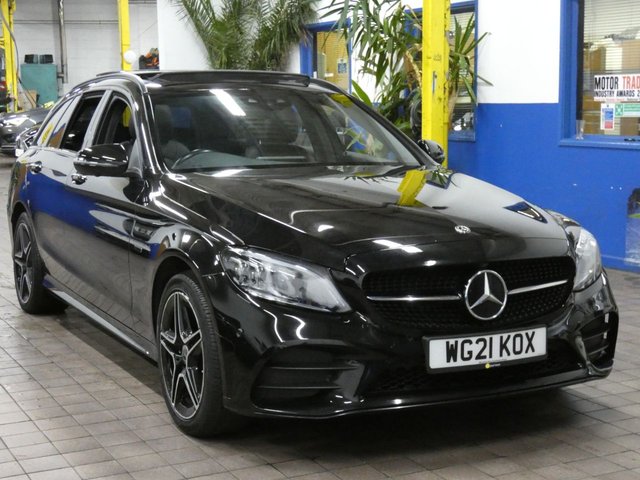 2021 21 Mercedes-Benz C-Class 2.0 C300e 13.5kWh AMG Line Night Edition (Premium Plus) Estate 5dr Petrol Plug-in Hybrid G-Tronic+ Euro 6 (s/s) (320 ps)