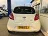 USED 2016 16 FORD KA 1.2 Zetec White Edition Hatchback 3dr Petrol Manual Euro 6 (s/s) (69 ps) AIRCON, PARK SENS, BTOOTH, SH