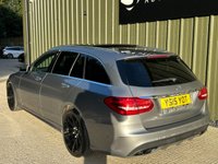 USED 2015 15 MERCEDES-BENZ C-CLASS 2.1 C220d AMG Line (Premium) Estate 5dr Diesel 7G-Tronic+ Euro 6 (s/s) (170 ps) FULL LEATHER HEATED SEATS SAT NAV