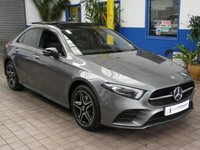 USED 2021 71 MERCEDES-BENZ A-CLASS 1.3 A250e 15.6kWh AMG Line Edition (Premium Plus) Saloon 4dr Petrol Plug-in Hybrid 8G-DCT Euro 6 (s/s) (218 ps) SAT NAV PANORAMIC SUNROOF REAR VIEW CAMERA PART LEATHER INTERIOR HEATED SEATS CRUISE CONTROL PARKING SENSORS 1 OWNER SERVICE HISTORY WARRANTY