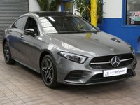 USED 2021 71 MERCEDES-BENZ A-CLASS 1.3 A250e 15.6kWh AMG Line Edition (Premium Plus) Saloon 4dr Petrol Plug-in Hybrid 8G-DCT Euro 6 (s/s) (218 ps) SAT NAV PANORAMIC SUNROOF REAR VIEW CAMERA PART LEATHER INTERIOR HEATED SEATS CRUISE CONTROL PARKING SENSORS 1 OWNER SERVICE HISTORY WARRANTY