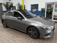 USED 2021 71 MERCEDES-BENZ A-CLASS 1.3 A250e 15.6kWh AMG Line Edition (Premium Plus) Saloon 4dr Petrol Plug-in Hybrid 8G-DCT Euro 6 (s/s) (218 ps) SAT NAV PANORAMIC SUNROOF REAR VIEW CAMERA PART LEATHER INTERIOR HEATED SEATS CRUISE CONTROL PARKING SENSORS 1 OWNER SERVICE HISTORY WARRANTY