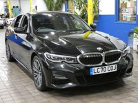 USED 2020 70 BMW 3 SERIES 2.0 330e 12kWh M Sport Saloon 4dr Petrol Plug-in Hybrid Auto Euro 6 (s/s) (292 ps) SAT NAV LEATHER HEATED SEATS CRUISE CONTROL REAR VIEW CAMERA PARKING SENSORS 1 OWNER SERVICE HISTORY WARRANTY