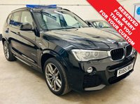 USED 2015 65 BMW X3 2.0 20D M Sport SUV Panoramic 5 Door Diesel Automatic X Drive Euro 6 (s/s) (190 ps) 1 OWNER WITH 7 SERVICES