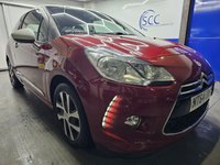 USED 2014 64 CITROEN DS3 1.2 PureTech DSign Hatchback 3dr Petrol Manual Euro 5 (82 ps) Cruise Control, &pound;20 Tax, 1 Previous Owner