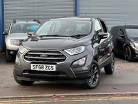 USED 2018 68 FORD ECOSPORT 1.0T EcoBoost GPF Zetec SUV 5dr Petrol Auto Euro 6 (s/s) (125 ps) &pound;200 TO SECURE - DELIVERY AVAILABLE
