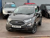 USED 2018 68 FORD ECOSPORT 1.0T EcoBoost GPF Zetec SUV 5dr Petrol Auto Euro 6 (s/s) (125 ps) &pound;200 TO SECURE - DELIVERY AVAILABLE