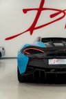 USED 2018 18 MCLAREN 570S 3.8T V8 Spider 2dr Petrol SSG Euro 6 (s/s) (570 ps) FULL PPF/CURACAO BLUE/CARBON