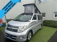 USED 2008 NISSAN ELGRAND CAMPER VAN NISSAN ELGRAND 2.5 RWD CAMPER VAN 5 SEATER WITH 47 INCH WIDE BED  #01085 CONVERTED AND READY TO DRIVE AWAY