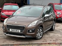 USED 2015 15 PEUGEOT 3008 1.6 HDi Active SUV 5dr Diesel Manual Euro 5 (115 ps) &pound;200 TO SECURE, DELIVERY AVAILABLE