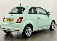 USED 2016 16 FIAT 500 1.2 Lounge Hatchback 3dr Petrol Manual Euro 6 (s/s) (69 bhp) Striking Smooth Mint, Fixed Glass Roof, Cruise Control, 15" Alloy Wheels